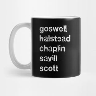 Slowdive Names List Design  / 90s Aesthetic Faded Style Mug